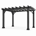 Pérgola de aluminio negra 300x300 cm