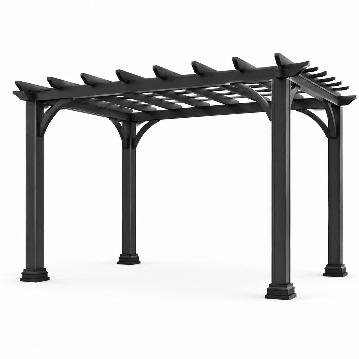 Pérgola de aluminio negra 300x300 cm