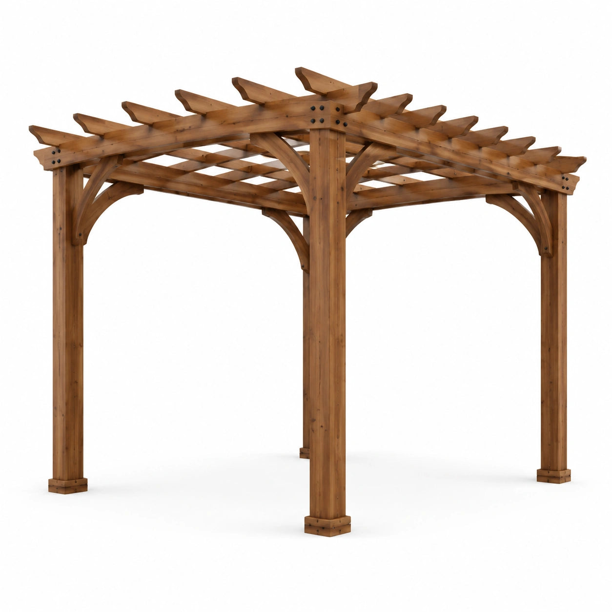 Pérgola de madera de abeto 300x300x250 cm