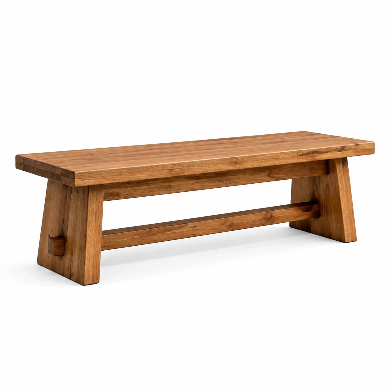 Banco de Madera Maciza de Roble 120x40x45 cm