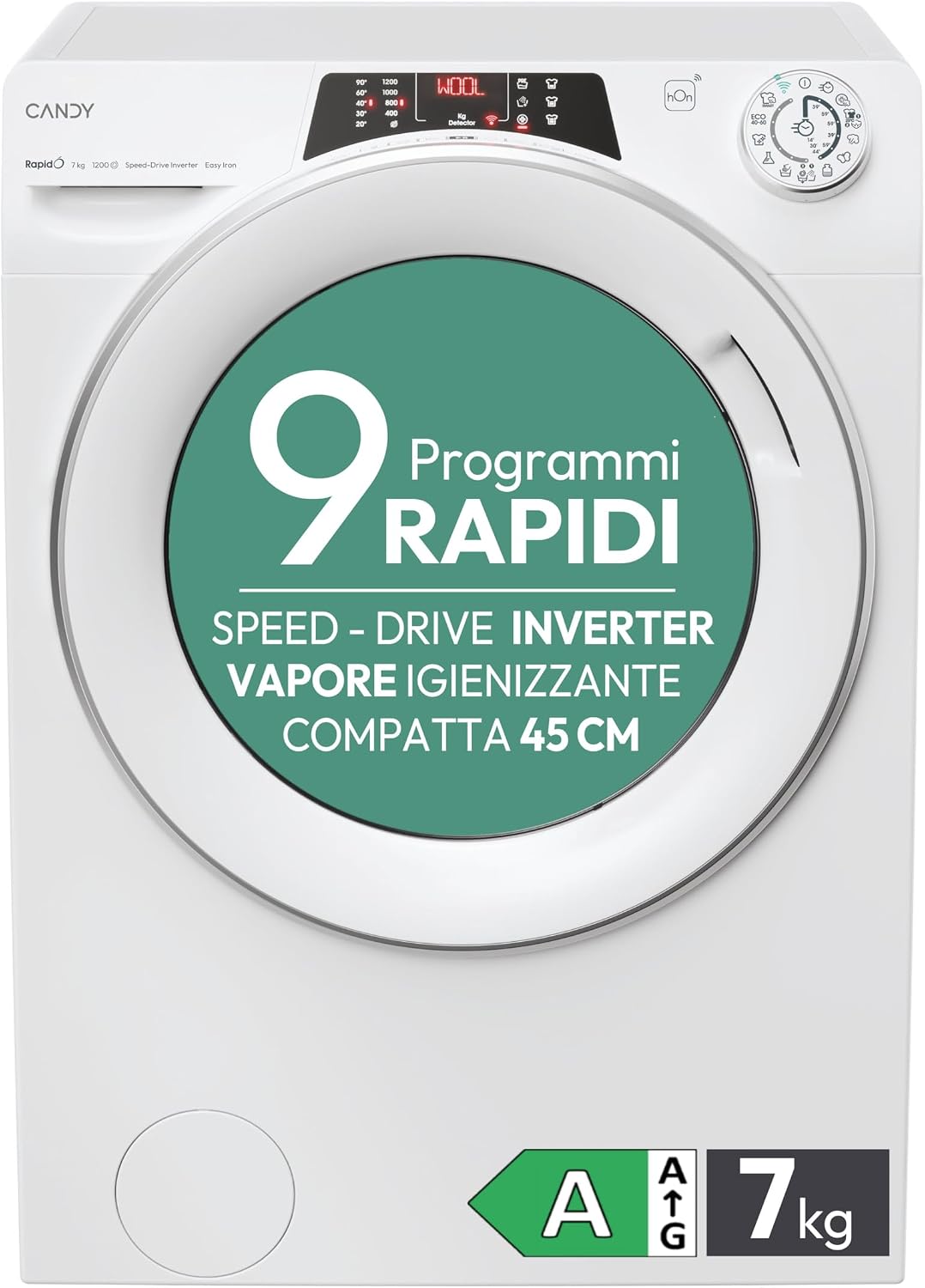 Pralka CANDY – RO4, Biały, LAVATRICE RO4 1274DWMT / 1-S, 1274DWMT/1-S