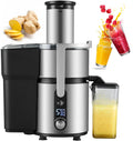 pealiritansemen Wyciskarka wolnoobrotowa – 1250 W, 84 mm, 750 ml, Srebrny – stal nierdzewna, sokowirówka, Wyciąg z soku, profesjonalny