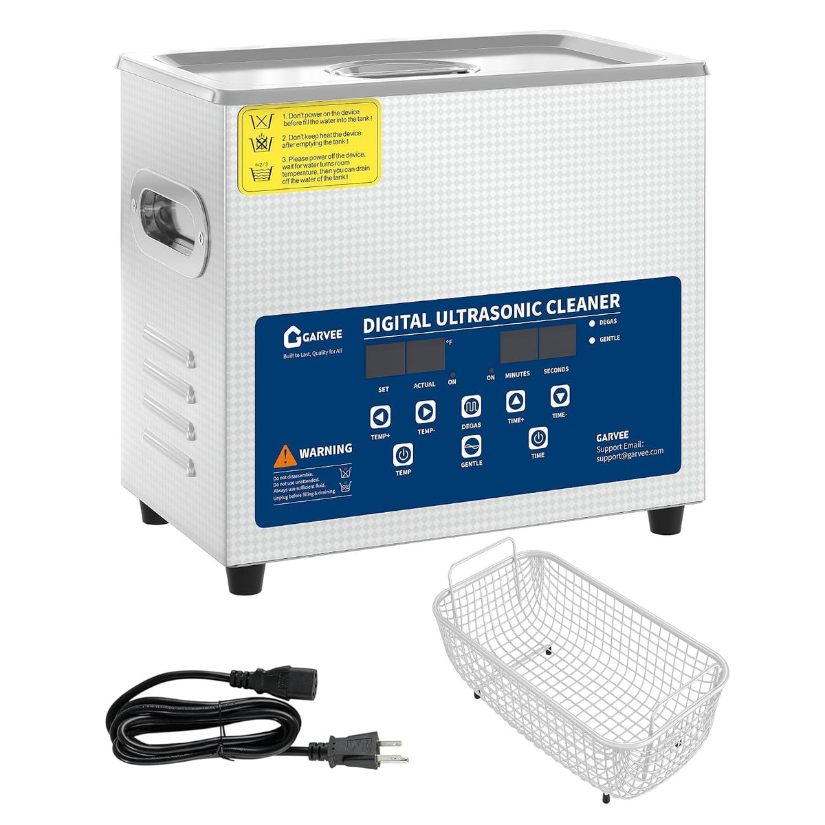 Środki czyszczące laboratoryjne Acekool, 3 l – 60 W, Srebrny, stal nierdzewna, 40kHz 0- 30min Ultrasoniczny zbiornik czyszczący – Czyściciel, Stoper