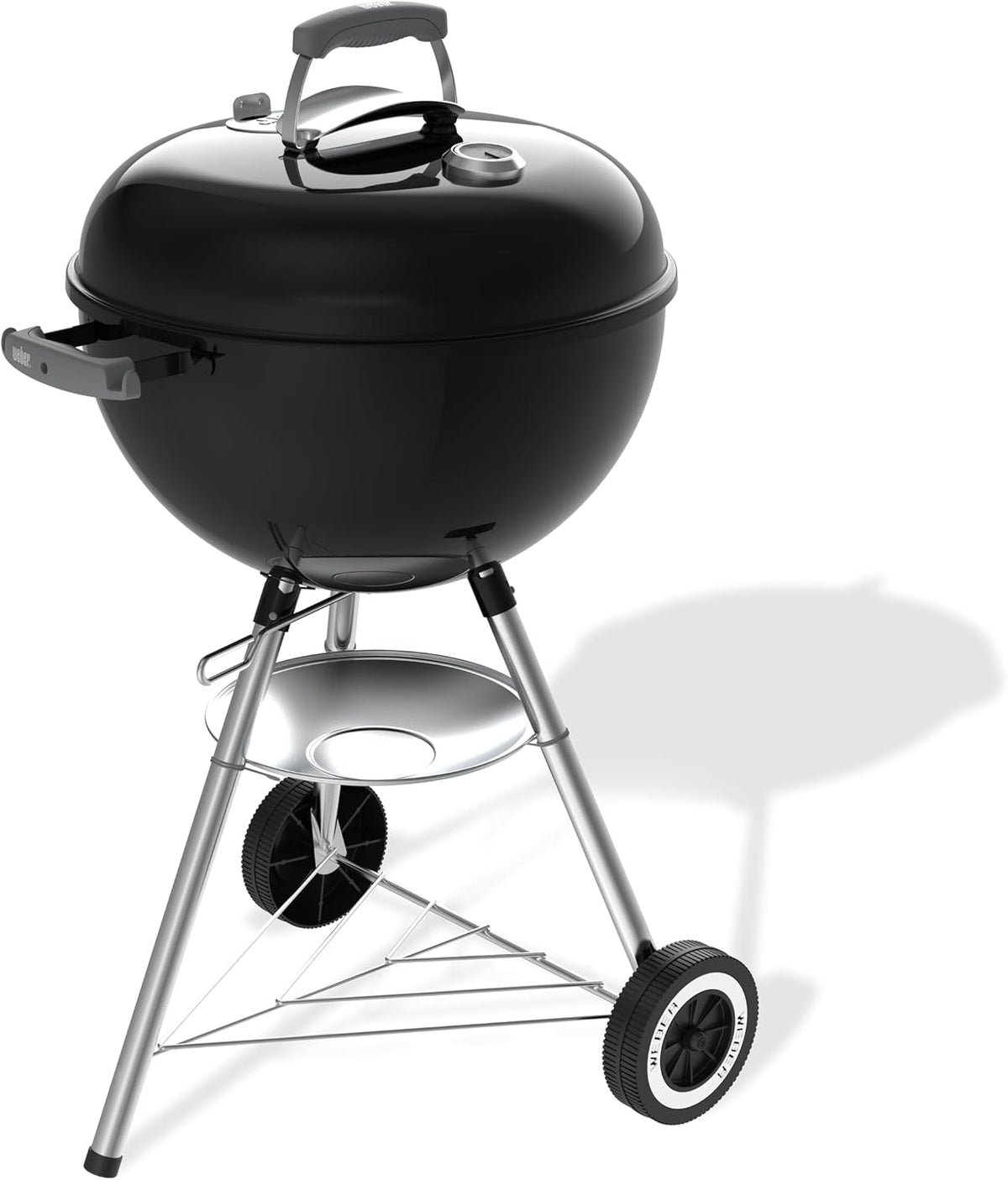 Grill Weber, 47 cm, Czarny – aluminium, odporność na warunki atmosferyczne, Węglowy Original Kettle, Pokrywa i Misa Pokryte Emalią Porcelanową