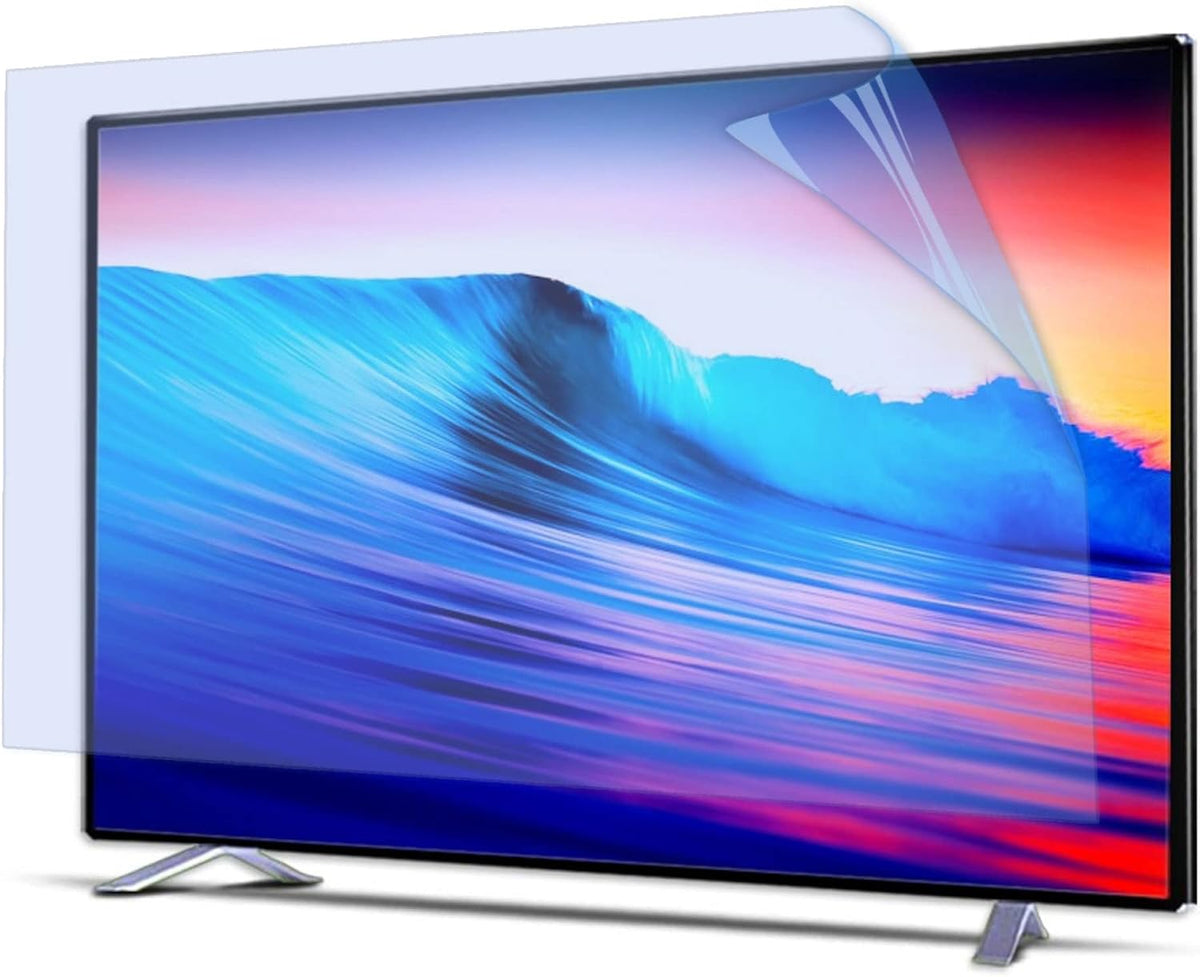 Telewizor Smart TV XRRX, 1056x596 mm, Niebieski – oświetlenie LED, Inteligentny telewizor 48in, 75 cali, niebieski i UV filtr światła