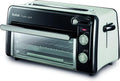 Tefal Grill, Srebrny – stal nierdzewna, Elektryczny piec pizzy, Szybkie gotowanie bez podgrzewania do 210°C, Ciepłe i gotować pizze lub ciasta
