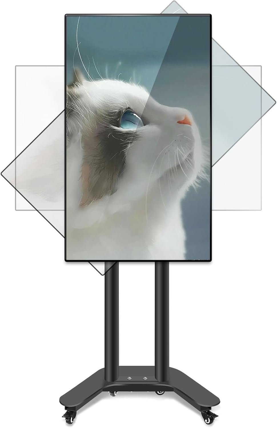 Telewizor Smart TV HILLPORT, SC5200 – 400 × 400 mm, 37,5 kg, 20 l, Czarny – Szafka do telewizora SC5200, 65 cali, koła jezdne, ekran LCD