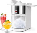 Maszyny do lodu – 80 kg, 200 W, 5 l, Srebrny – 80 kg / h smoothies i inne napoje, Ostrza podwójne ze stali nierdzewnej, Mill elektryczny lodu 200 W