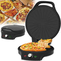 XSDAJSD Marque: XSDAJSD, Marque, 12 cali, 2000 W – Czarny, Pizza piekarnik elektryczny, przenośne, restauracja – 2 strefy temperatur