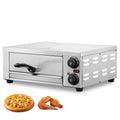 VEVOR Mini piekarnik, 1500 W, 12 cali – Czarny / Srebrny, funkcja grilla, piec do pizzy, Elektryczny do pizzy – zegar, profesjonalny, restauracja