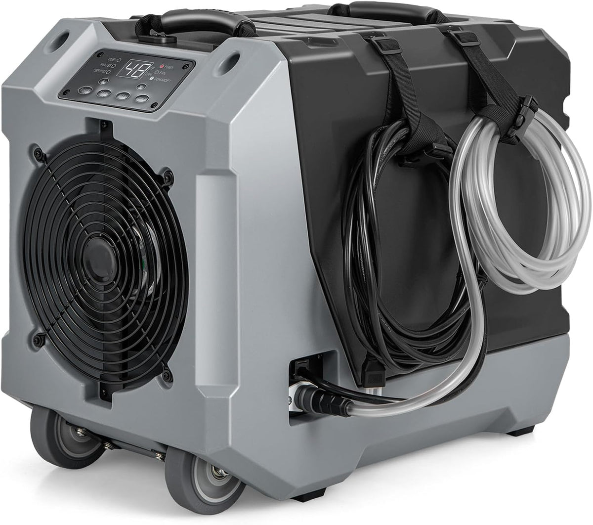 COSTWAY Osuszacz powietrza, 85 l – 57 x 34 x 47 cm, 220 V, Szary/Czarny, składana konstrukcja – timer, 85 l/dzień