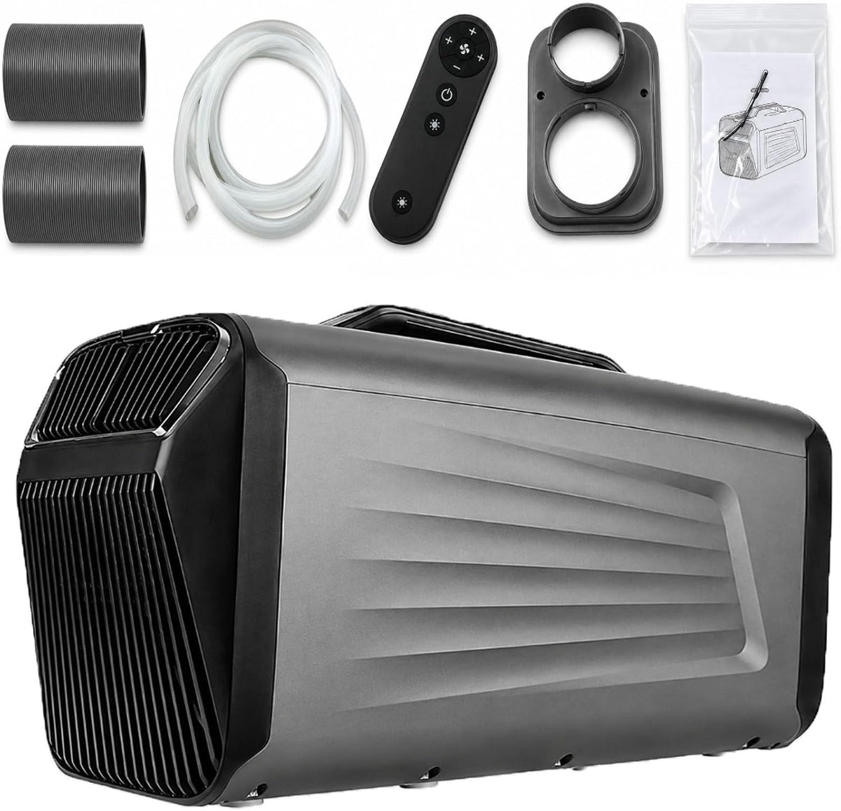smafoseedding Klimatyzator przenośny, klimatyzator mobilny, 5200 Btu – 24 V, 50 dB, Czarny, 4 -In-1 klimatyzator 5200Btu – przenośny