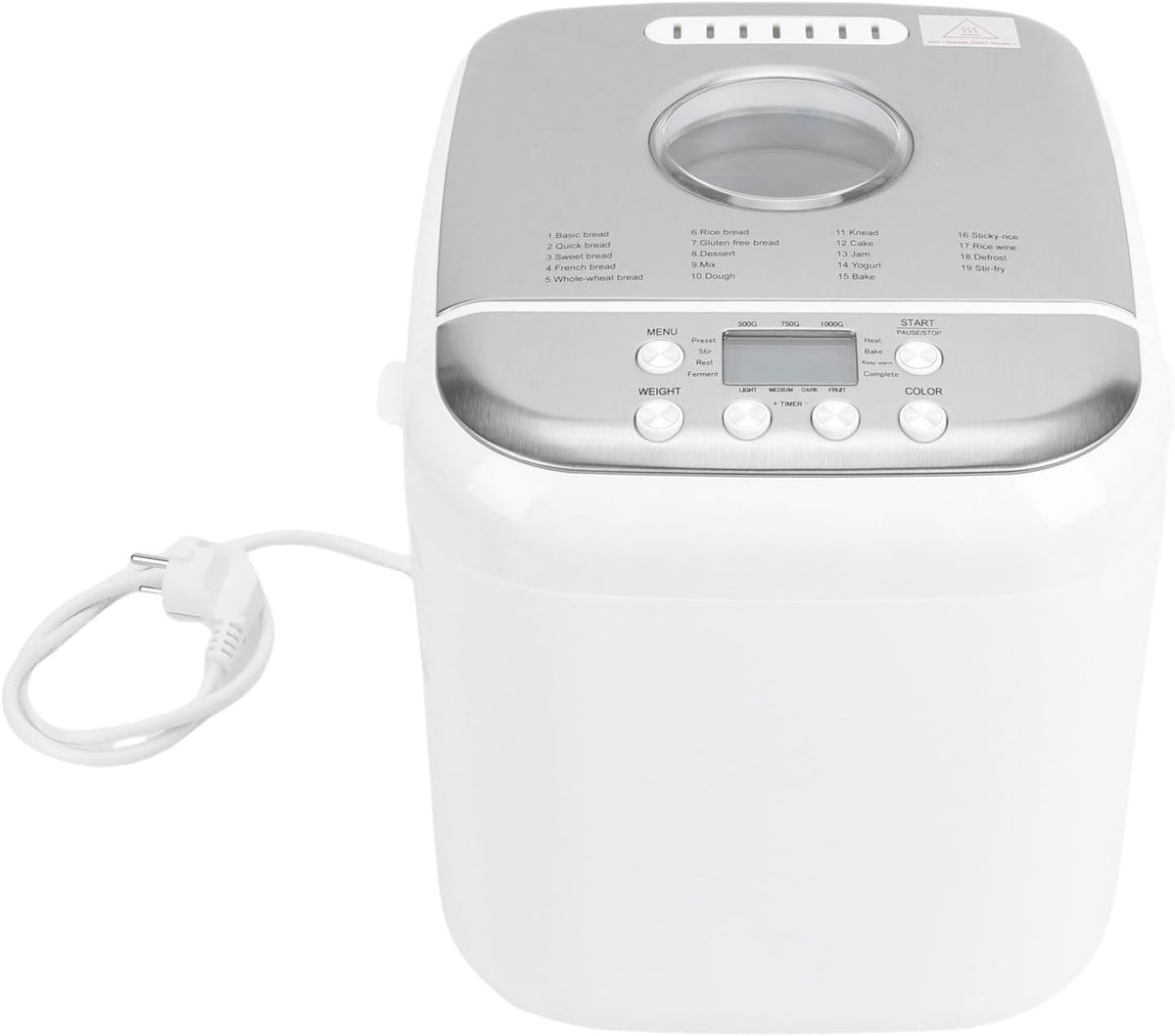 Haofy, 600 W, 500 g, 1,0 M – Czarny, funkcja grilla, Chleb, chleb maszyny – gniazdo UE