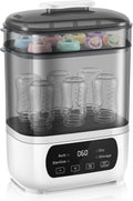 Sterylizatory AMZBABYCHEF, 4 W – Czarny, oświetlenie LED, automatyczne wyłączanie, suszarka – dotyk, do butelek
