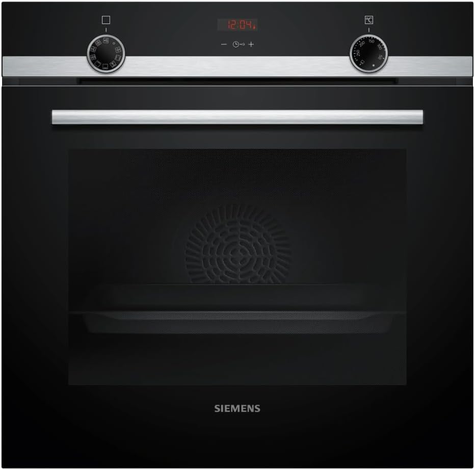 SIEMENS Piekarnik do zabudowy, HB514AER4, 59,5 cm – Czarny, iQ300 HB514AER4 Elektryczny piekarnik, efekt 3D, perfect3D gotowanie – humidClean