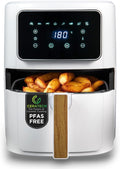 Bergner Frytkownica beztłuszczowa, air fryer, 6.9 l – 1800 W, Czarny, 8 programów gotowania, 80 do 200°C – PFAS 1800 W, minutnik