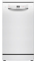 Bosch Zmywarka – SPS2HKW55E, 45 cm, 46 dB, Biały – regulowana wysokość, wolnostojąca, SPS2HKW55E do naczyń, Home Connect – szczupły format