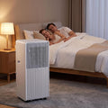 Klimatyzator HUGGWRT, 48 dB – 10000 BTU, Biały, pilot zdalnego sterowania, zegar – cichy, mobilny 12000 BTU 48 dB Tłumik z pilotem