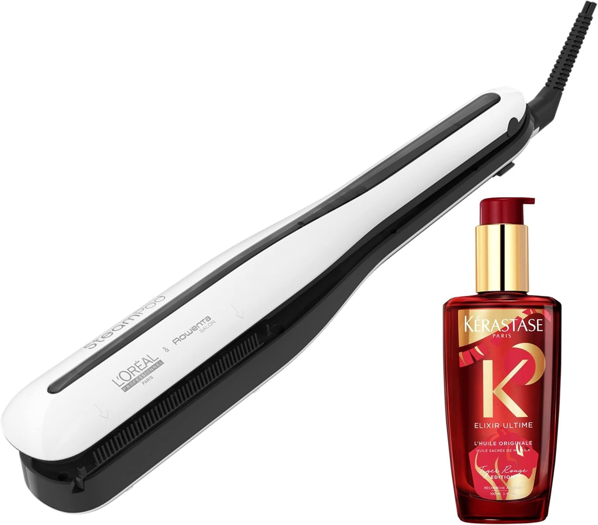 Prostownice do włosów lisseur cheveux professionnel – Czarny, prostownica do włosów, Edycja limitowana Elixir Ultimate, 0 x Kérastase – Steampod 3