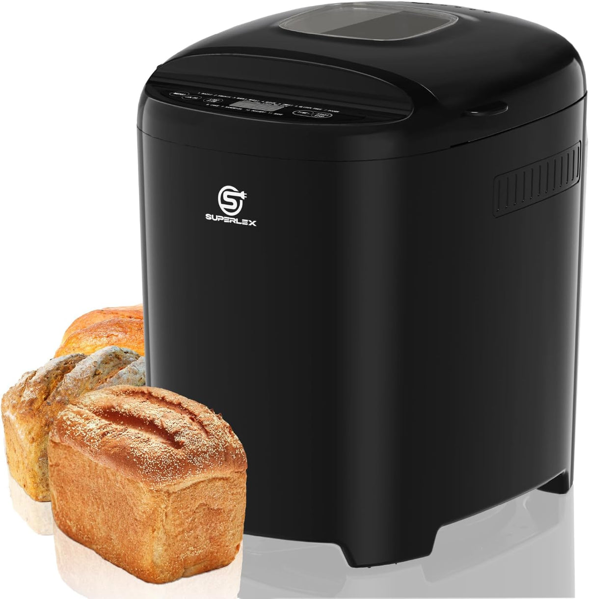 SUPERLEX Urządzenia do małych zastosowań, 550 W, 700 g – Czarny, 13h g / 900 wyświetlacz LCD, ochrona przed niesprawnością zasilania