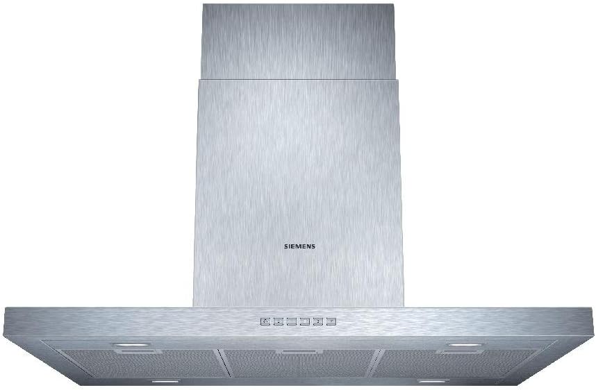 SIEMENS Okap kuchenny – LF97BB532, 90 cm, 52 dB, 142 W – Srebrny, stal nierdzewna, LF97BB532 Zmywarka do naczyń, rozładunek i recykling