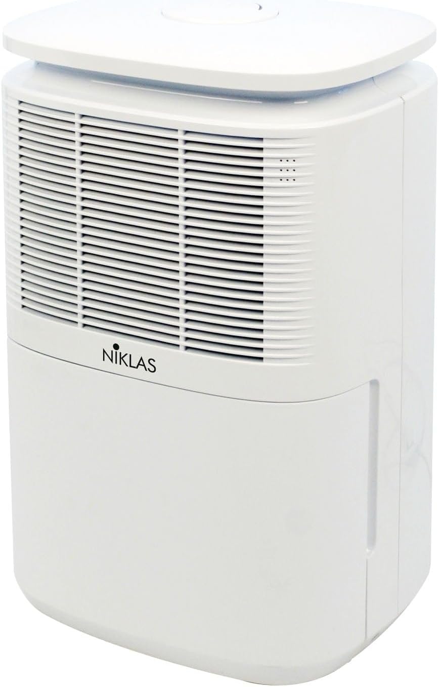 Osuszacz powietrza Briconess.com, 10 l, 230 W, 46 cm – Biały, automatyczne wyłączanie, Odnawiacz, profesjonalny