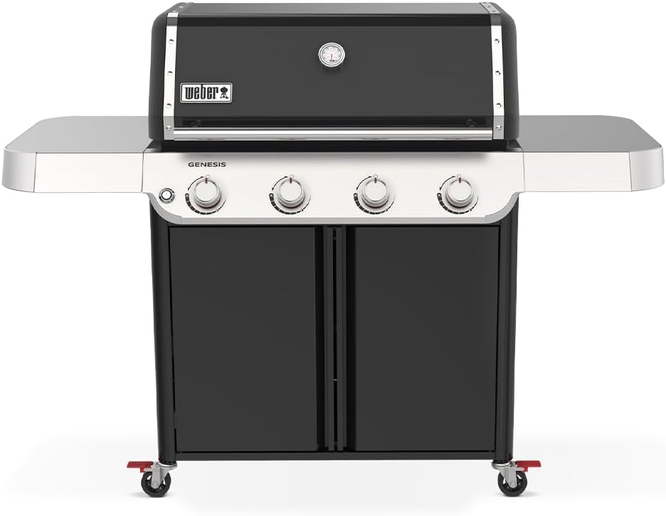 Weber Grill, E-415, 86 x 48 cm – 14000 W, 80 kg, Czarny/Srebrny, Genesis E-415 gazowy