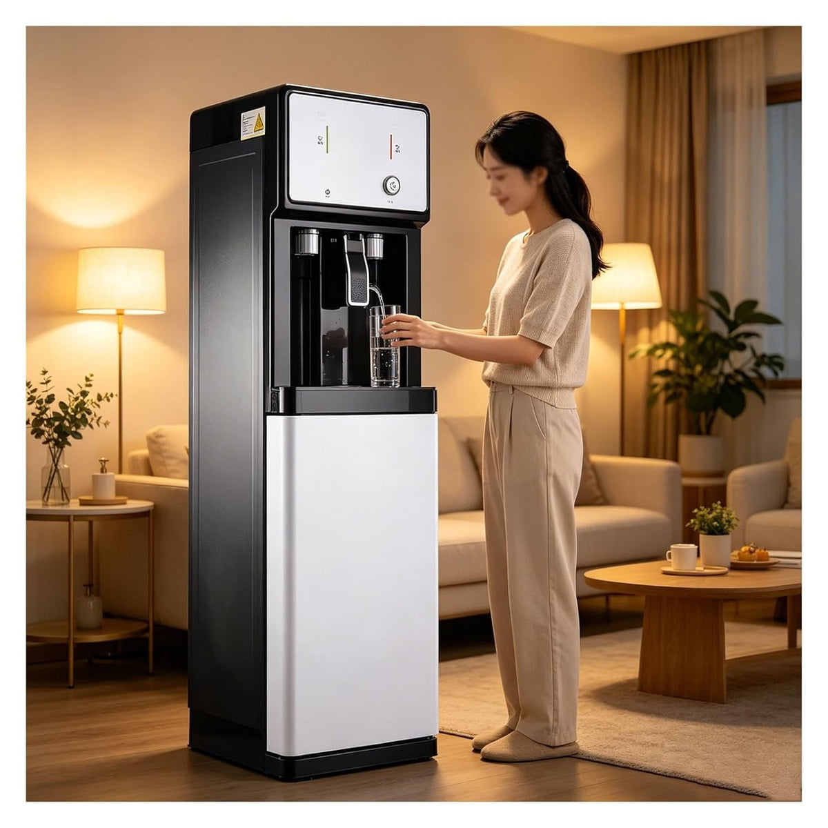 Générique Dystrybutor wody – 1,0 l, 2 cm, 220 V, Czarny – Chłodziarka, Dystrybutor, dla domu i małych przedsiębiorstw