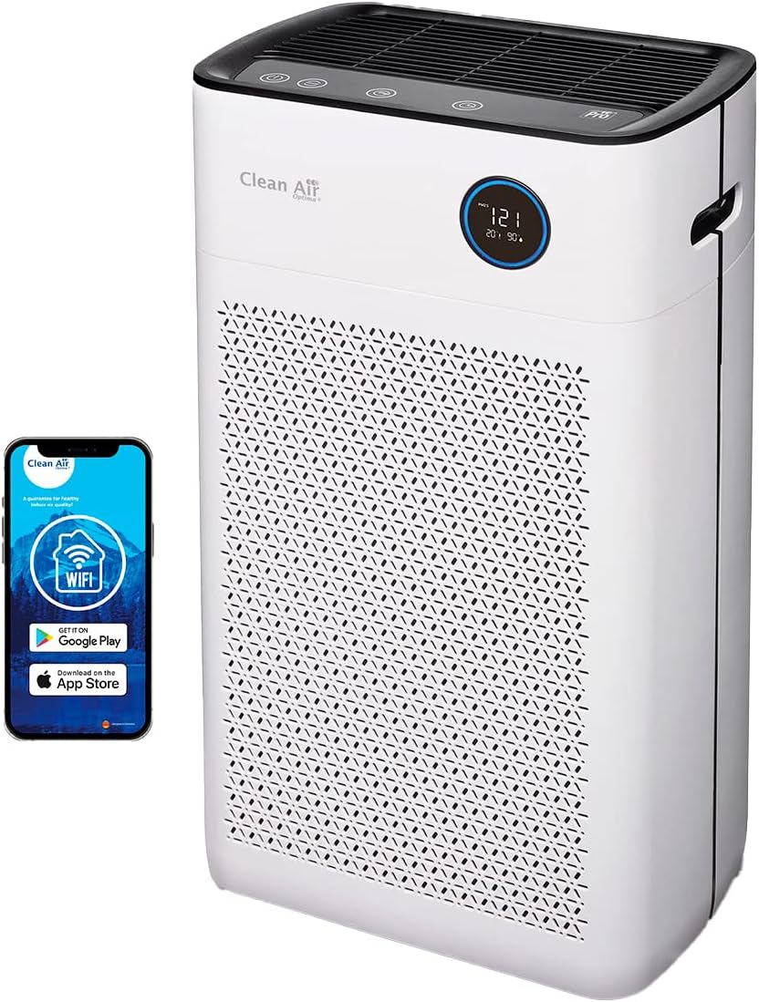 Oczyszczacz powietrza Clean Air Optima – 10 dB, 90 m, Biały, Czysty CA- 509Pro – Cichy, 400 m3 powietrza bezcząsteczkowego na godzinę