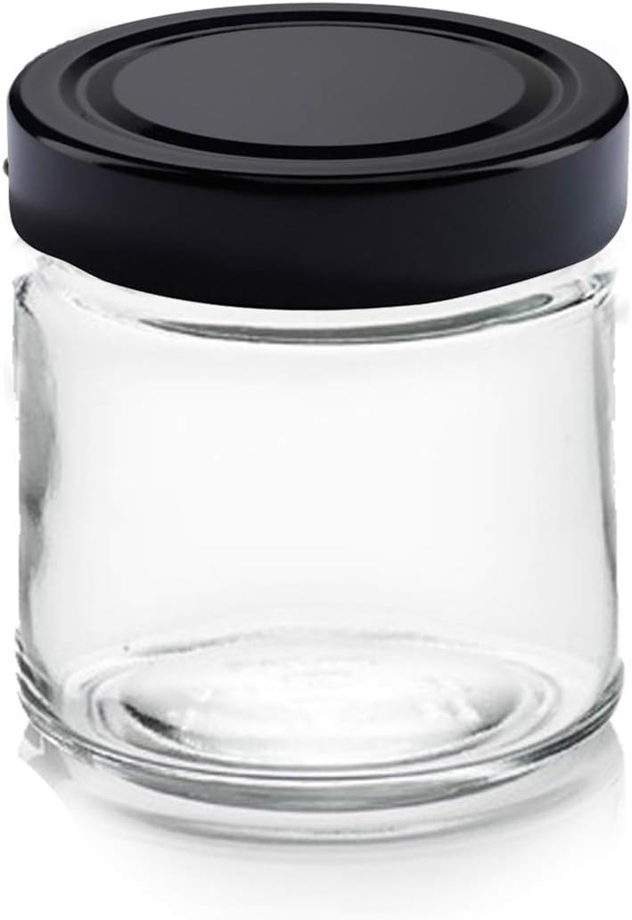 Bokale PEGANE, H77, 314 ML – 70 mm, Przezroczysty, Pojemność H77 mm 314 ML, IRIOS – Zestaw 24 szklanych słoików