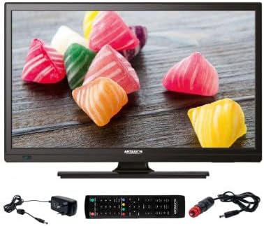 Telewizor Smart TV Antarion – DVB-T2, 19 cali, 12 V, 15 W – Czarny, oświetlenie LED, USB, telewizor – Inteligentny, kemping