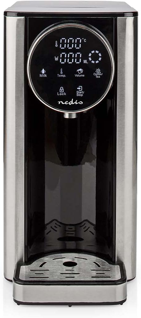 Dystrybutory do gorącej wody NEDIS, 2600 W, 2,7 l, Czarny/Srebrny – aluminium, Dozownik gorącej wody - 2600 W - 2,7 l - aluminium/czarny