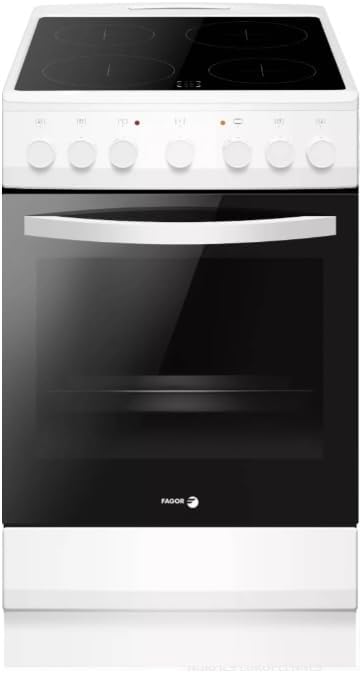 Piekarnik do zabudowy Fagor Commercial – FACV103B-1, 6000 W, Biały, Kuchnia z piekarnikiem FACV103B-1 – 4 pola grzewcze