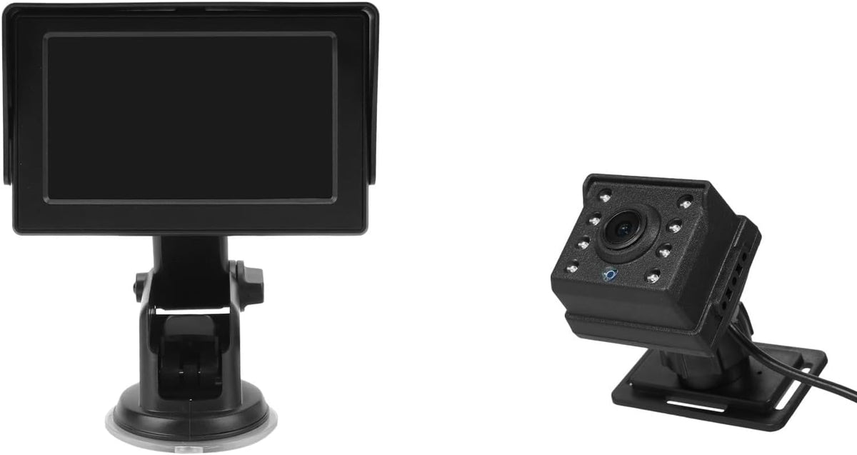 Monitory wideo CHICIRIS, 1080P – Czarny, Monitor, CHICRIS 1080P, Lusterko zwrócone tyłem do kierunku jazdy 360 – 4.3 Inch