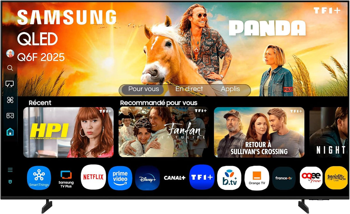 Samsung Telewizor Smart TV, 65Q6F – 65 cali, Czarny, Wi-Fi, telewizor – 65Q6F Smart TV, 4K UHD, aplikacja, Quantum Dot technologii