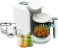 Cecotec Robot kuchenny, 4 W, Biały/Zielony – dla dzieci, procesor żywności Nana BabyCare FoodProcessor. bąbelki, trzepaczka