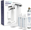 Maszyny do wytwarzania wody i napojów gazowanych Aquafloow – CO2, 800 ml, Czarny, CO2 generator wody – 2 butelki, do kuchni lub biura 800 ml