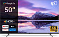 FPD Telewizor Smart TV, CG50, 50 cali – Czarny, USB, pilot zdalnego sterowania, telewizor – Google CG50 Smart TV, 4K UHD, dźwięk Dolby, 1 płaski ekran