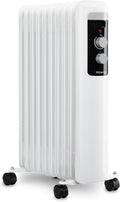 H.Koenig Grzejnik elektryczny, WARM90, 2000 W – Czarny, termostat regulowany, 9 elementów grzewczych