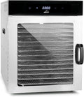 Suszarka do żywności LACOR, 1000 W, Przezroczysty / Srebrny, stal nierdzewna – Wentylator, profesjonalny, tłumik, 14 Płyty