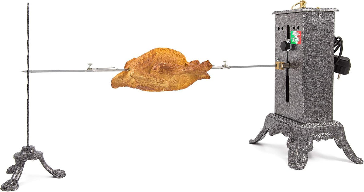 Grill GIEMME, 6 kg, 70 cm, Czarny – Elektryczny Tournerochon do owania