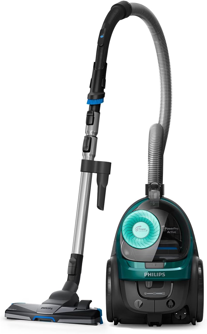 PHILIPS Odkurzacz, FC9555, 5 l – 900 W, Czarny, filtr HEPA, 3 w 1 – tradycyjny, 3- in-1 FC9555 / 09, płyta IPS, 9% pył * – PowerCyclone 7