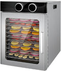 Suszarka do żywności FgdVrelnor – 800 W, 51,4 x 39,7 x 46 cm, 9,22 kg, Srebrny – stal nierdzewna, Nadaje się do owoców