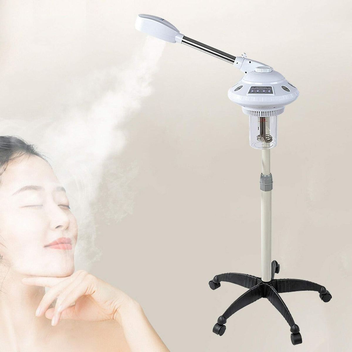 kangten Nawilżające rozpylacze i mgła – 750 W, 680 ml, Czarny, dyfuzor – dekoracja salonu, profesjonalny, twarz