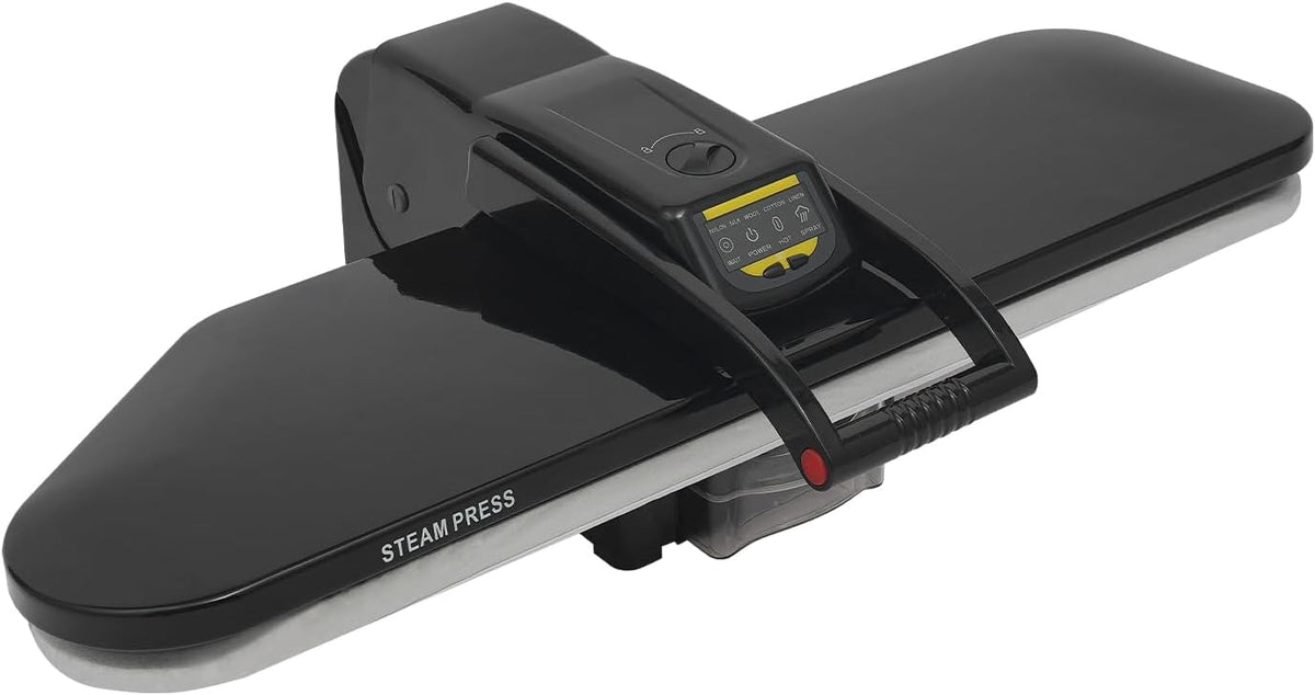 Duoruameng Prasy do prasowania parowego, 91 cm – 1600 W, 240 V, Czarny, Prasa – prasa do prasowania parowego, 5 programów, 90 do 200°C