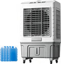 Klimatyzator przenośny YLLSMGS, klimatyzator mobilny, 55 l – 150 W, 10 m, Biały, Klimatyzator – przemysłowe, 3 prędkości, oscylacja, duży zbiornik