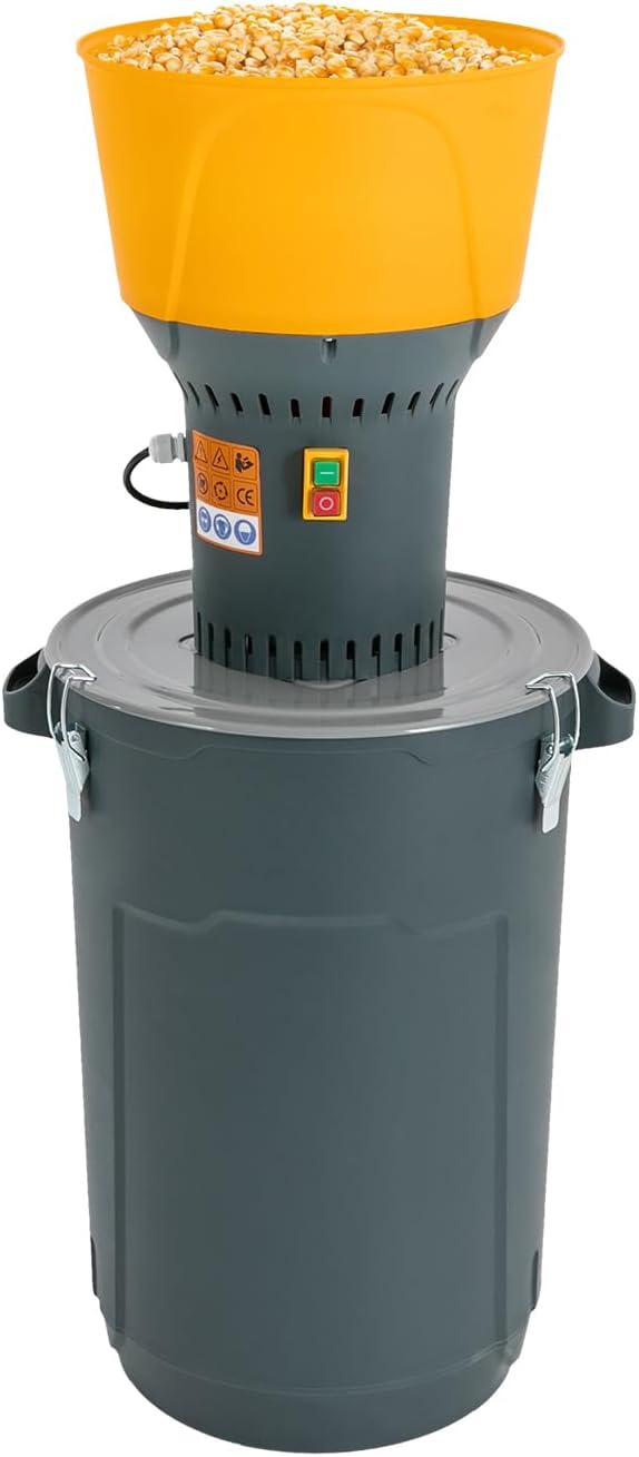 Wulimasun Młynki do zboża, 60 l, 1300 W, 50 mm – Czarny, młyn zbożowy