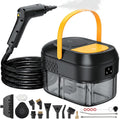 Myjka parowa trueblow, 2500 W – 600 ml, Czarny, Czyszczenie parowe, 10 s czyszczące – przenośne, duży zbiornik, zużycie podłogi