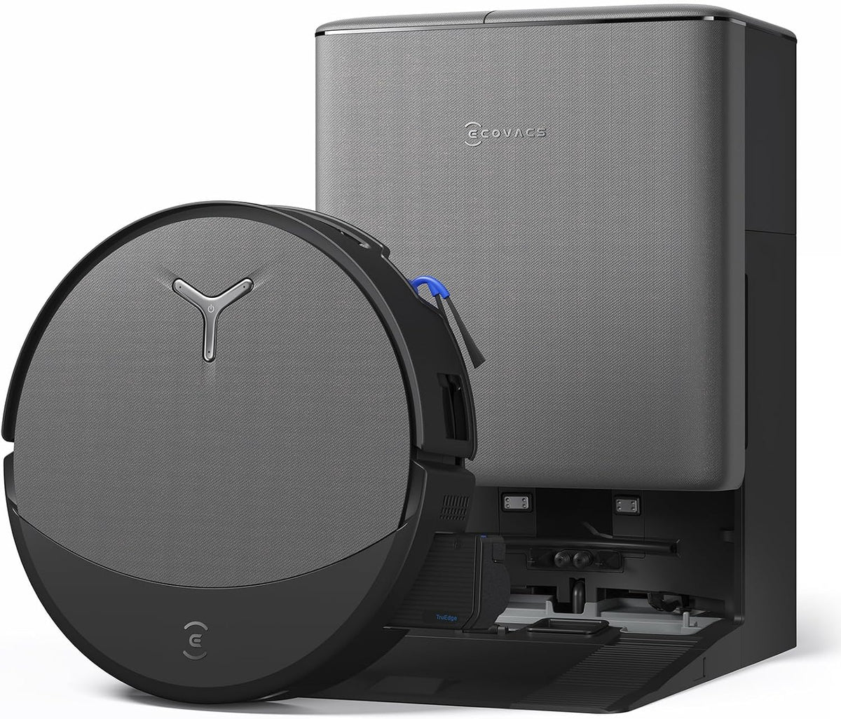 ECOVACS Robot sprzątający, odkurzacz automatyczny – T90, Czarny, Odkurzacz, AIVI 3D T90 – Boost, efekt 3D, świeży przepływ
