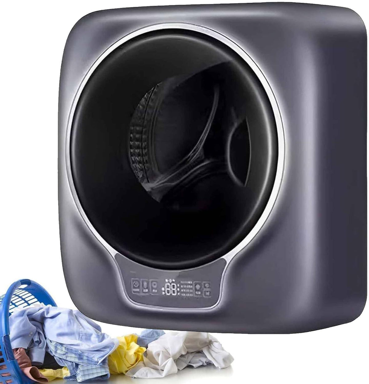 GEJLELDS Pralka, 3 kg – 55 dB, 1750 W, Biały, instalacja ścienna – kompaktowa i suszarka do mieszkania, Mini i suszarka do ścian